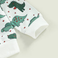 Dinosaur Hearts Infant/Toddler Loungewear Set--Lemons and Limes Boutique