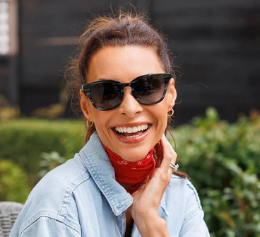 Pisa Sunglasses in Teal Horn by Peepers-Lemons and Limes Boutique