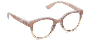 Georgia (Blue Light) Readers in Tan Marble by Peepers-Lemons and Limes Boutique