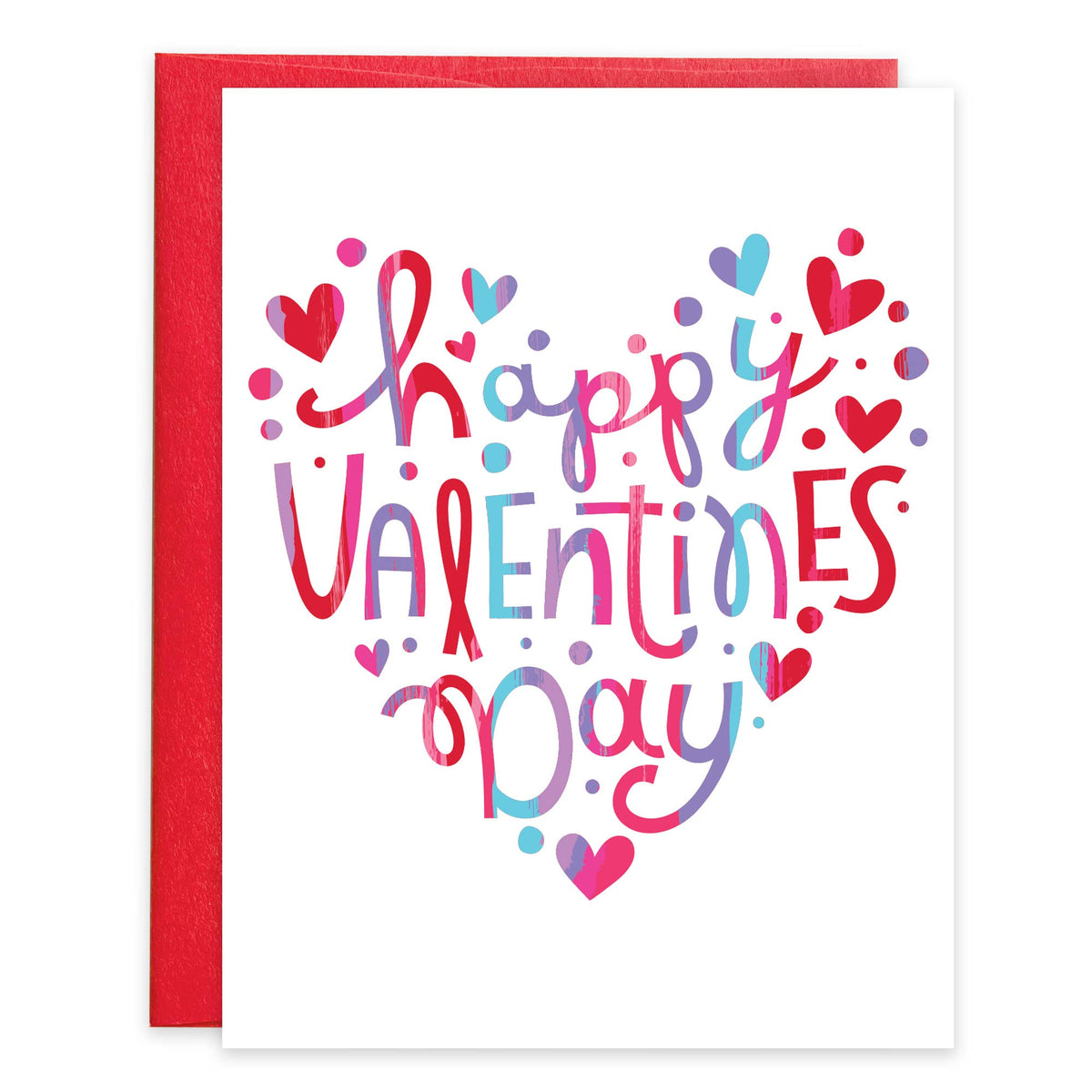 Valentine Greeting Card - Happy Hearts
