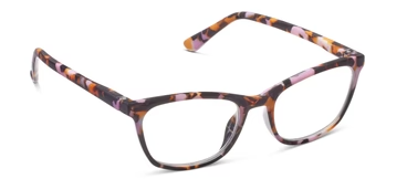 Gloria (Blue Light) Readers in Pink Botanical by Peepers-Lemons and Limes Boutique
