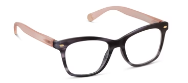 Sinclair (Blue Light) Readers in Charcoal Horn/Blush by Peepers-Lemons and Limes Boutique