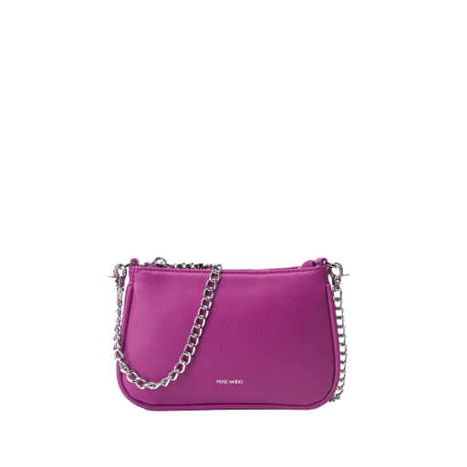 Francine Recycled Vegan Chain Crossbody Bag in Pink--Lemons and Limes Boutique