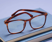 Bronco (Blue Light) Readers in Tortoise Horn by Peepers-Lemons and Limes Boutique