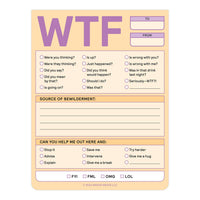 WTF Nifty Note Pad (Pastel Version)--Lemons and Limes Boutique