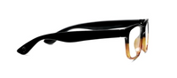 Waverly Blue Light Readers in Black/Amber Tortoise by Peepers