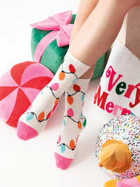 Anya String Light Socks in Ivory by Shiraleah-Lemons and Limes Boutique