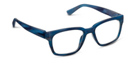 Brady Blue Light Readers in Navy Horn by Peepers