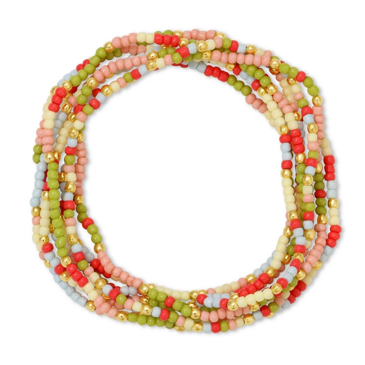 Stretch Seed Bead Bracelets in Assorted Colors