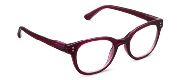 Galaxy Blue Light Readers in Dark Cherry by Peepers