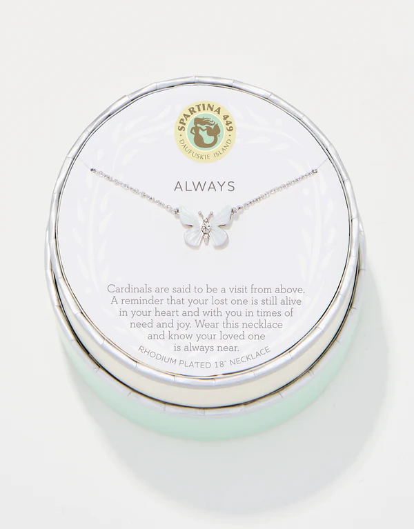 Sea La Vie Necklace Transformation/Mother-of-Pearl Monarch in Silver Spartina-Lemons and Limes Boutique