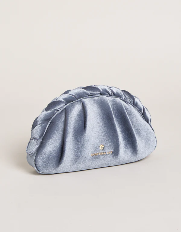 Spartina Braided Clutch in Slate-Lemons and Limes Boutique