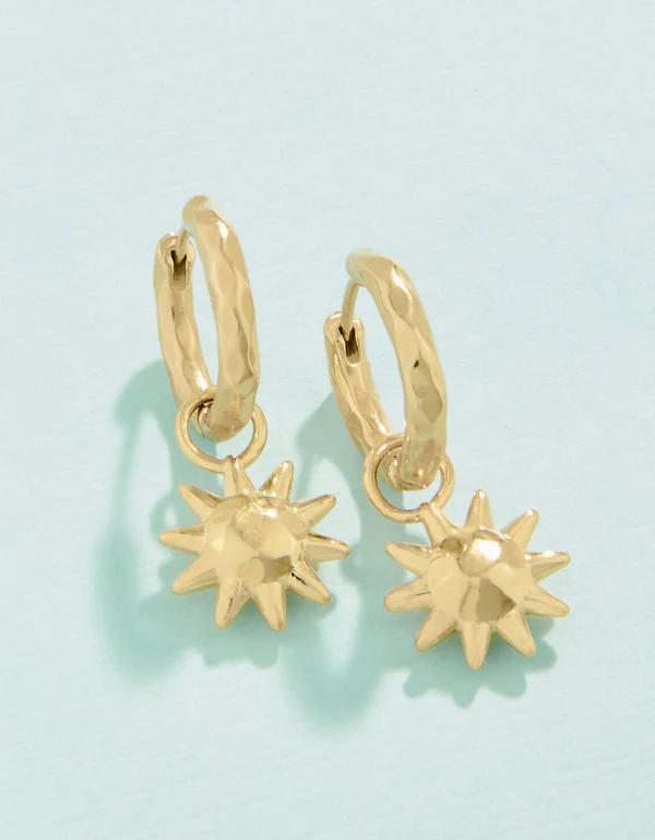 Sunshine Convertible Hoop Earrings-Lemons and Limes Boutique