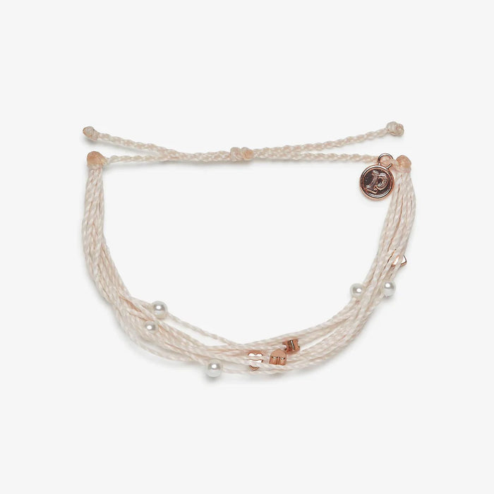 I Heart Malibu Charity Rose Gold Bracelet in Vanilla by Pura Vida-Lemons and Limes Boutique