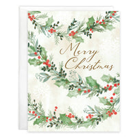 Christmas Card - Christmas Garland-Lemons and Limes Boutique