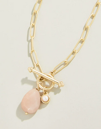Suzy Toggle Necklace 18" Blush-Lemons and Limes Boutique