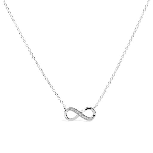 Charm & (Plain) Chain-Beyond Infinity Necklace-Silver--Lemons and Limes Boutique