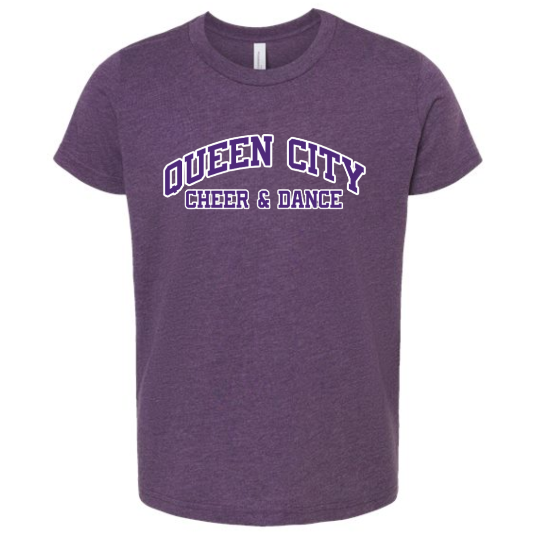 Queen City Cheer and Dance Short Sleeve Tee: Toddler, Youth and Adult-Lemons and Limes Boutique