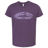 Queen City Cheer and Dance Short Sleeve Tee: Toddler, Youth and Adult-Lemons and Limes Boutique