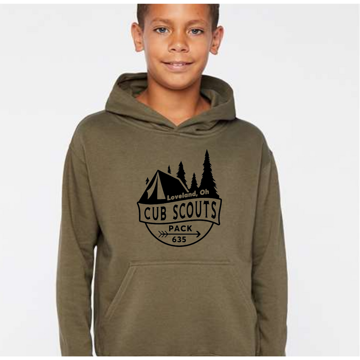 Loveland Cub Scout Pac 635 Merchandise-Unisex Hoodie-Youth Small-Lemons and Limes Boutique