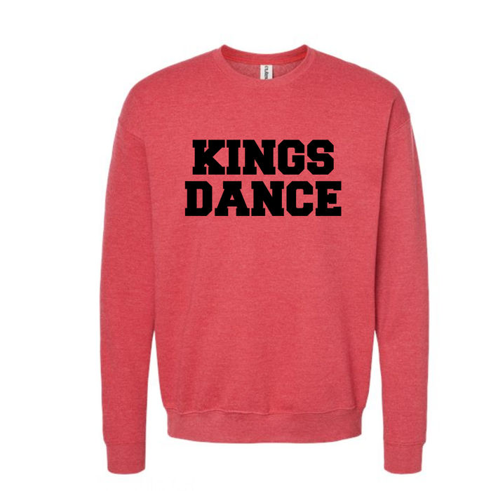 Kings Dance on Heathered Red Crewneck - Unisex-Lemons and Limes Boutique
