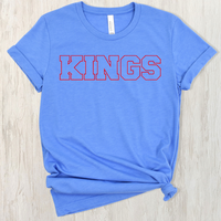 Block Kings Short Sleeve Tee - Unisex Adult-Graphic Tees-Blue-XSmall-Lemons and Limes Boutique