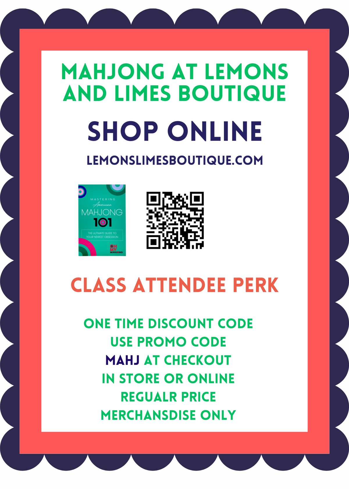 MAHJ in Navy on Ice Blue Crewneck-Lemons and Limes Boutique