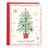 Christmas Card - Vintage Tree-Lemons and Limes Boutique