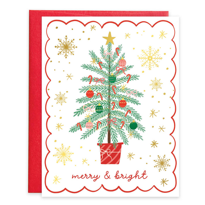 Christmas Card - Vintage Tree-Lemons and Limes Boutique