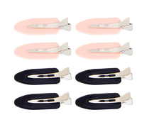 Cala No Crease Hair Setting Clips (8 Pieces) in Pink/Black--Lemons and Limes Boutique