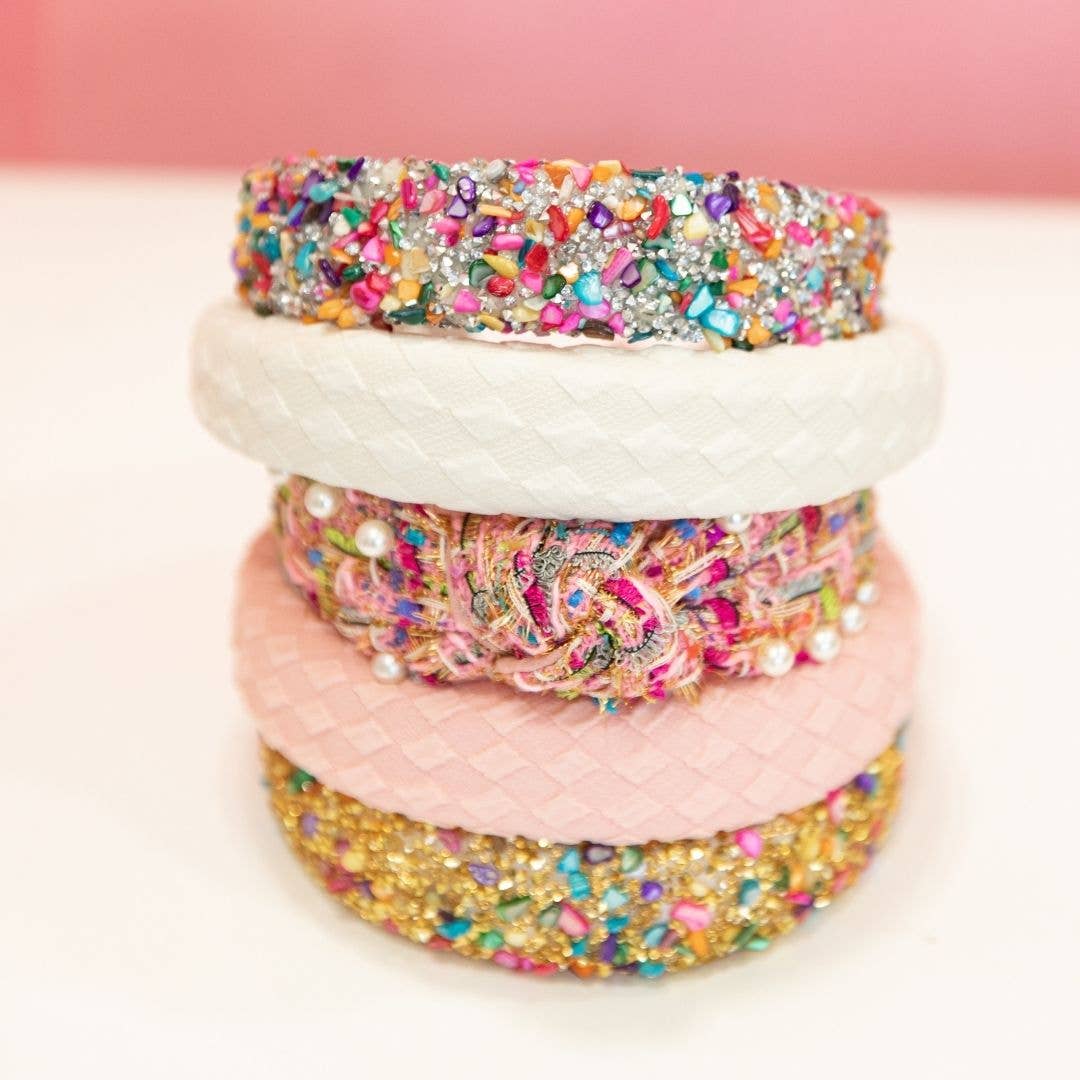 All that Glitters Headband in Multi and Silver-Lemons and Limes Boutique