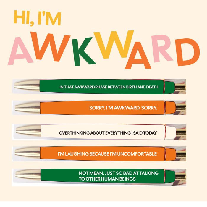 Awkward Pen Set--Lemons and Limes Boutique