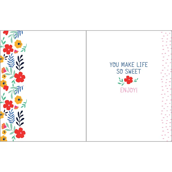 Birthday Greeting Card- Friend Cake