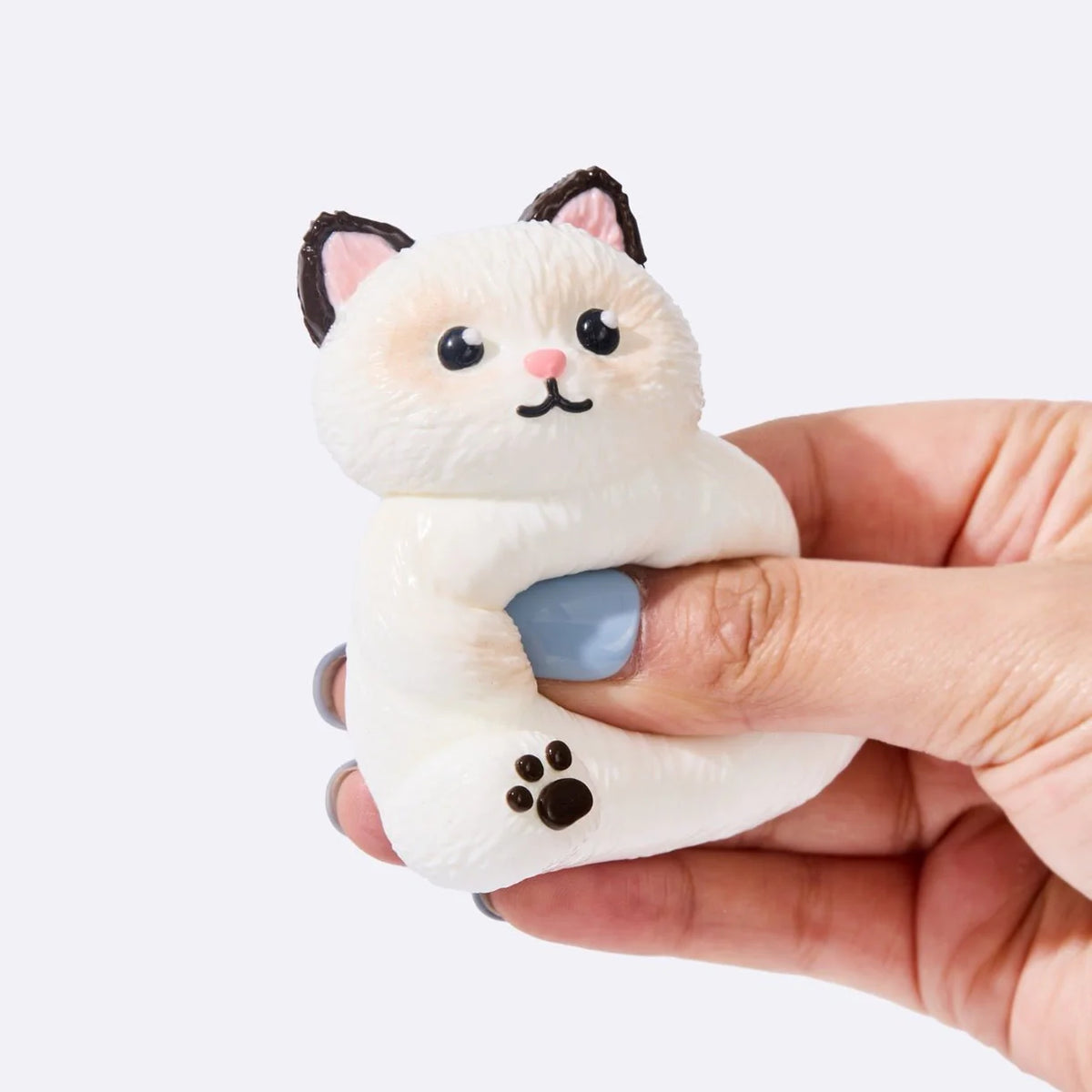 White Siamese Cat Taba Squishy (3 Week Fulfillment Time)