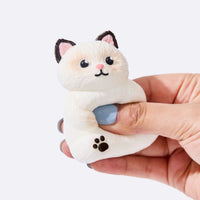 White Siamese Cat Taba Squishy (3 Week Fulfillment Time)