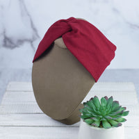 Twist Front Head Wrap / Headband Adult (Mommy and Me Available)!-Burgundy-Lemons and Limes Boutique