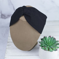 Twist Front Head Wrap / Headband Adult (Mommy and Me Available)!-Black-Lemons and Limes Boutique