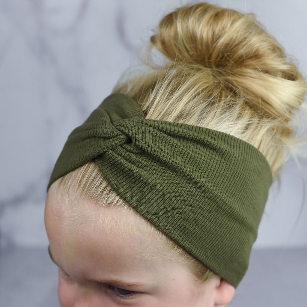 Twist Front Head Wrap / Headbands - Child Size--Lemons and Limes Boutique