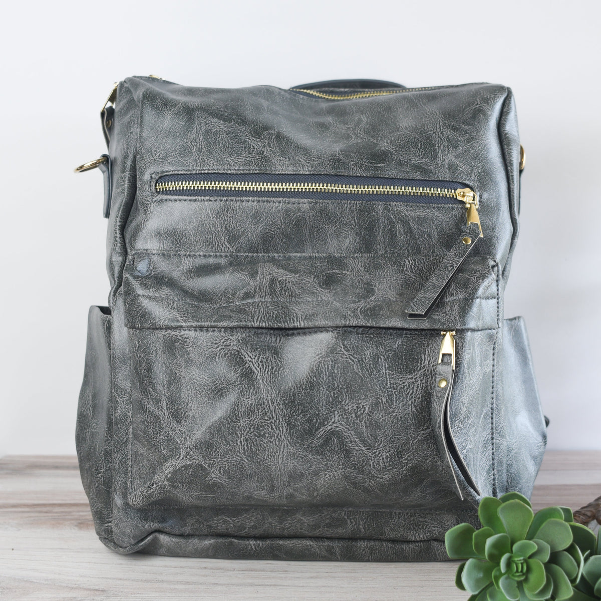 Josie Guitar Strap Backpack-Solids-Backpack-Grey-Lemons and Limes Boutique