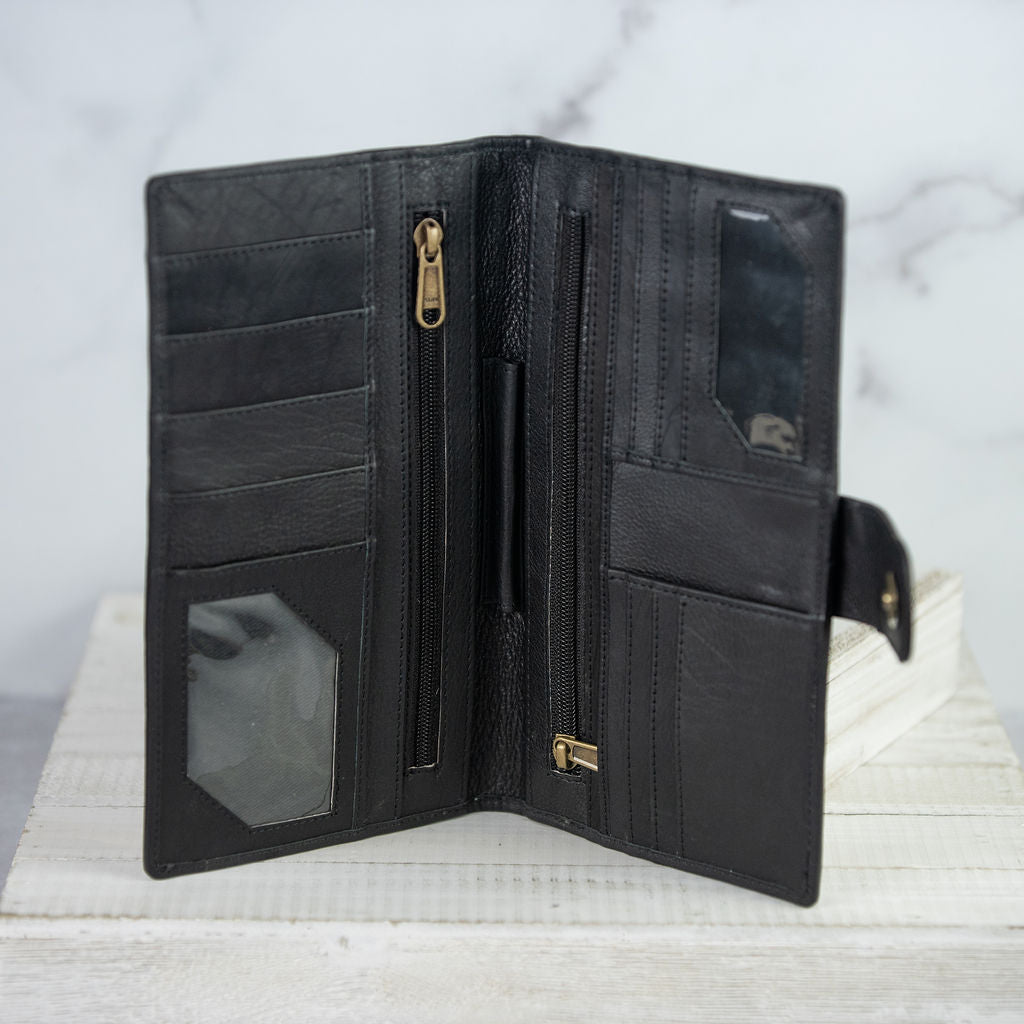 Genuine Leather and Hide: Travel Wallet-Wallet-Lemons and Limes Boutique