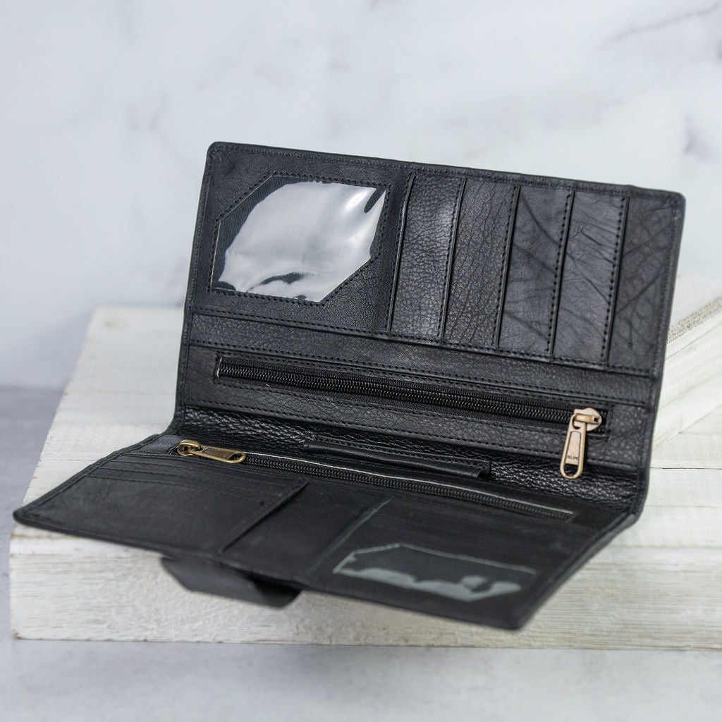 Genuine Leather and Hide: Travel Wallet-Wallet-Lemons and Limes Boutique