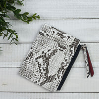 Molly Snake Print Coin Zip Pouch-Coin Holder-Lemons and Limes Boutique