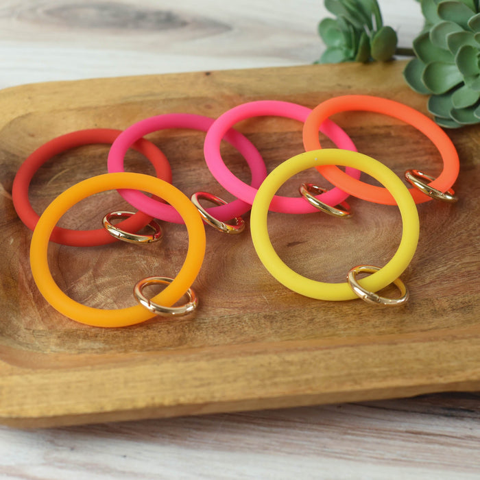 Tiffany Silicone Hands Free Bangle Keychain--Lemons and Limes Boutique