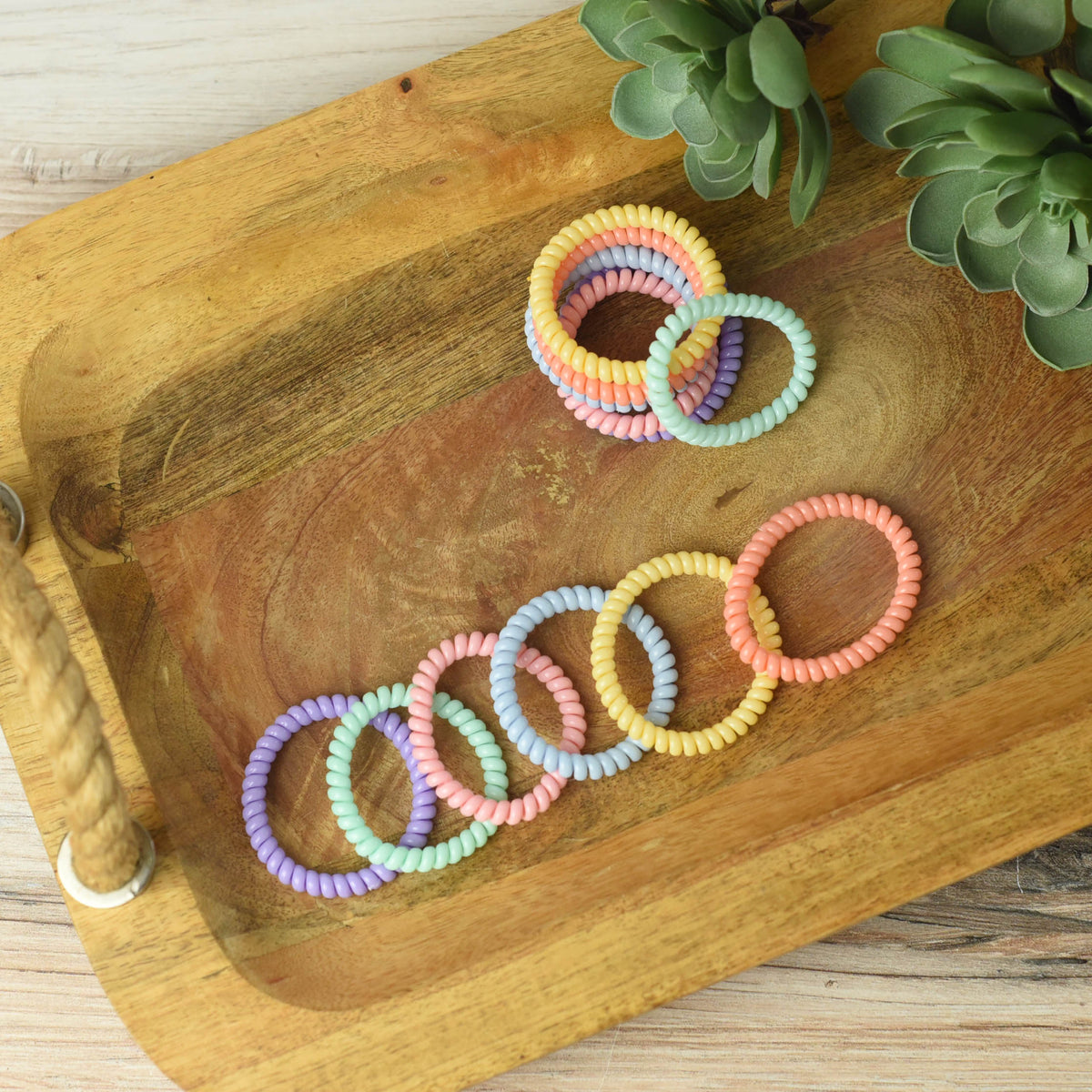 Skinny Lauren Lane Hair Coil Set in Beach Day-Lemons and Limes Boutique