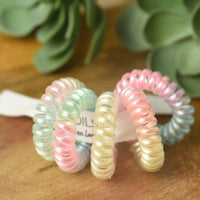 Medium Lauren Lane Hair Coil Set in Rainbow Ombre--Lemons and Limes Boutique