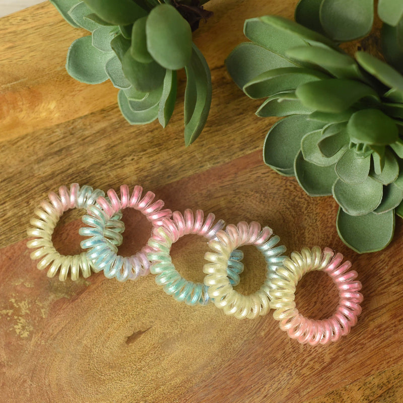 Medium Lauren Lane Hair Coil Set in Rainbow Ombre--Lemons and Limes Boutique