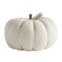 Large Cream Pumpkin Sitter--Lemons and Limes Boutique