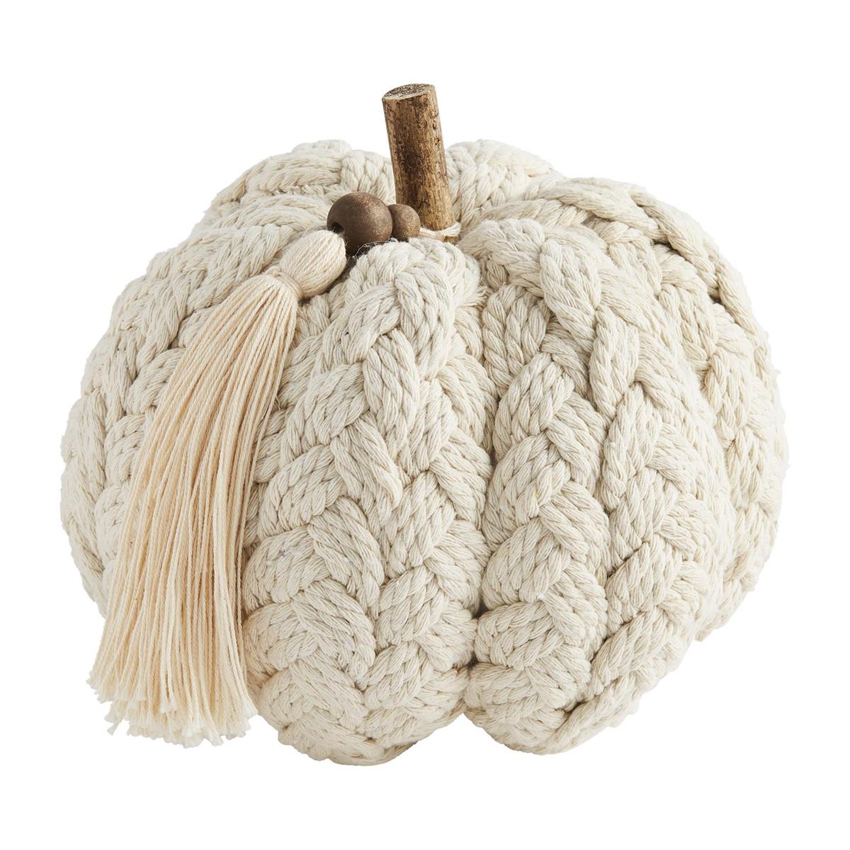 Cream Braided Pumpkin--Lemons and Limes Boutique