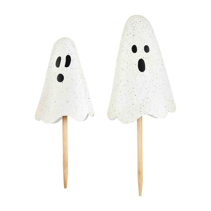 Metal Ghost Yard Stakes-Lemons and Limes Boutique