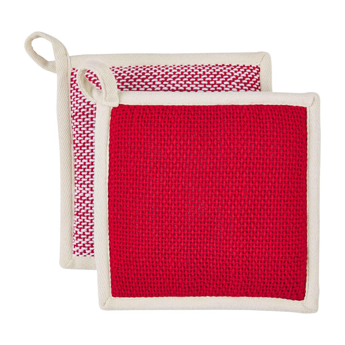 Red and White Pot Holder Set-Lemons and Limes Boutique